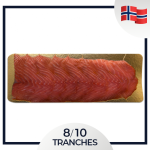 Saumon fumé de Norvège - Grandes Tranches Sélectionnées : 400 gr